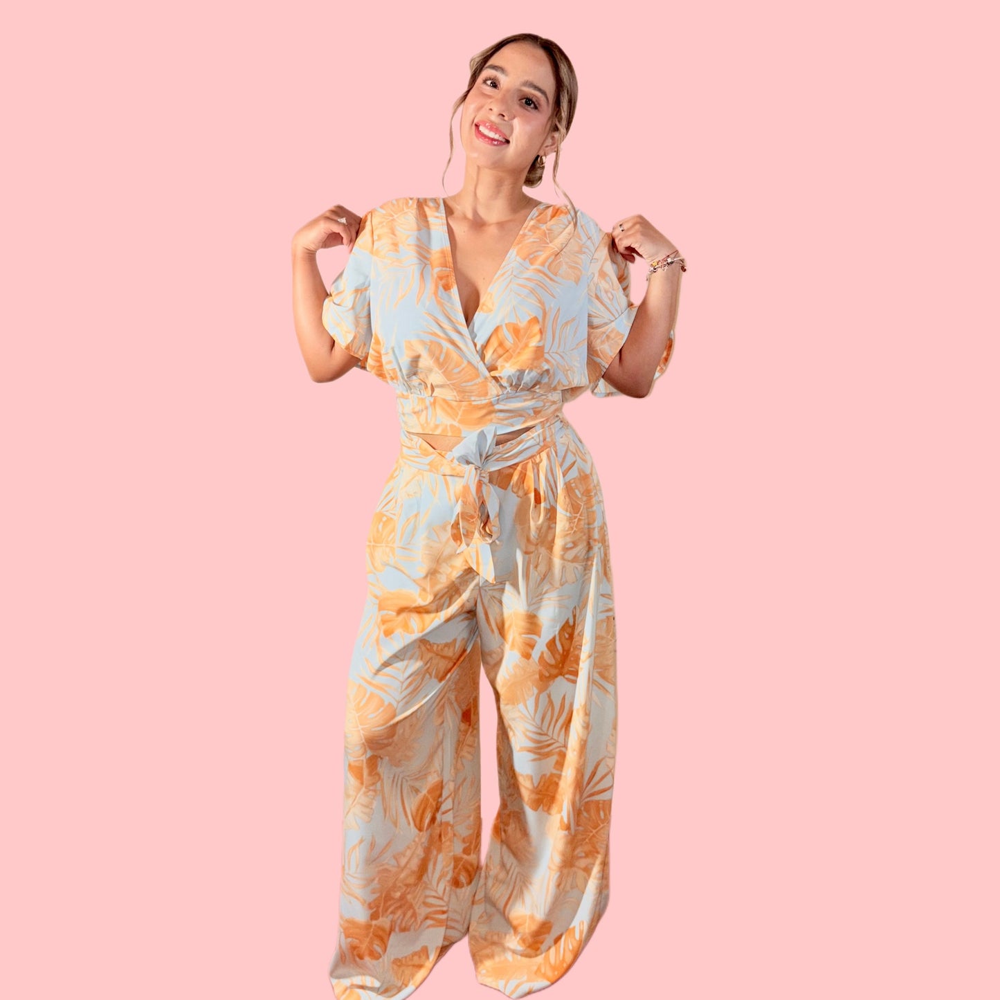 Island Glow Wrap Top