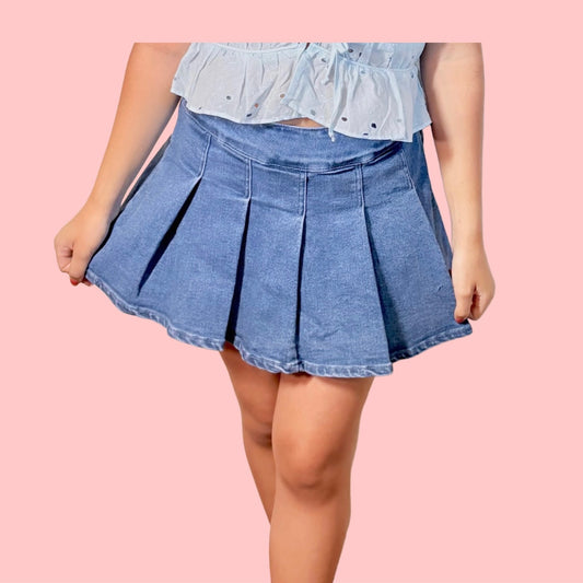 Everyday Flare Denim Skirt