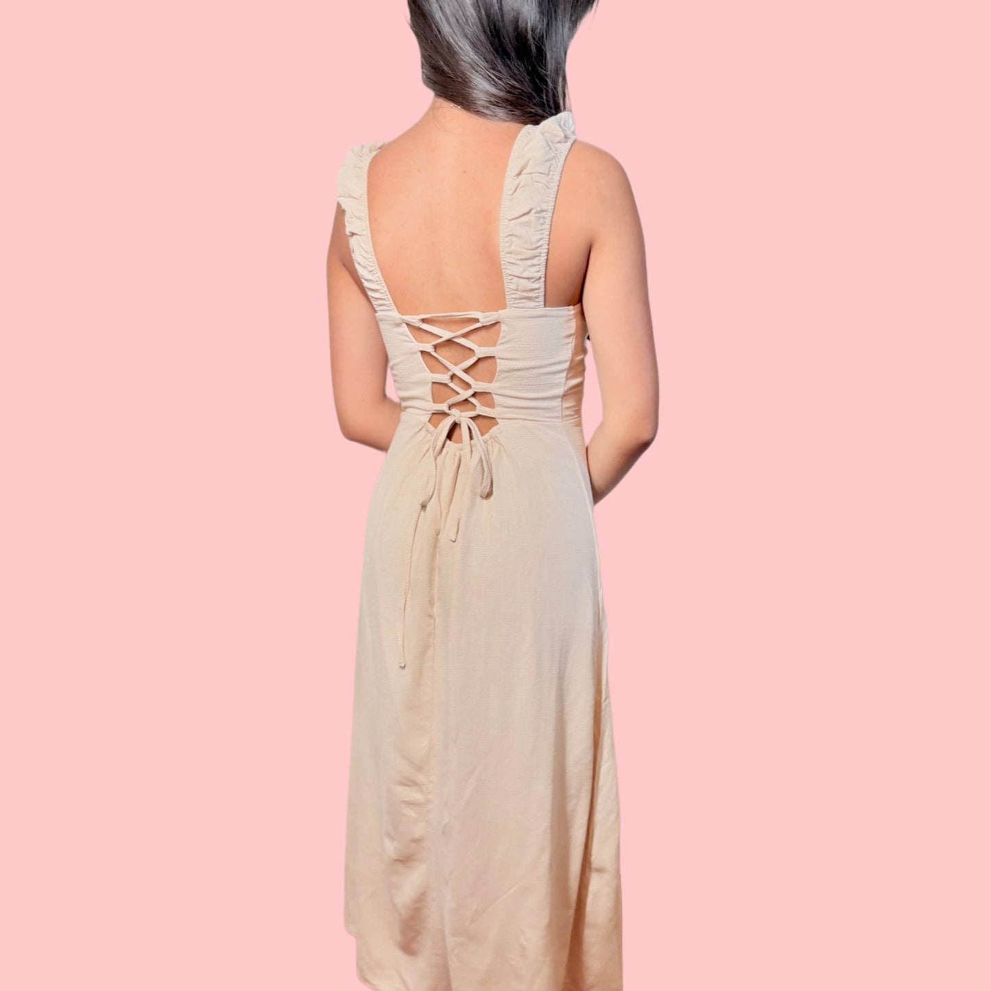 Soft Glow Midi Dress
