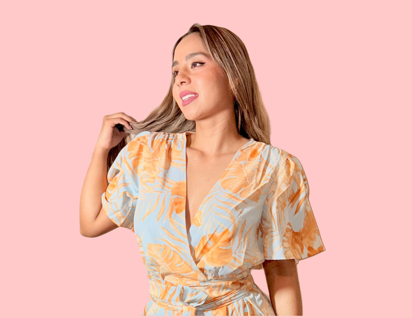 Island Glow Wrap Top