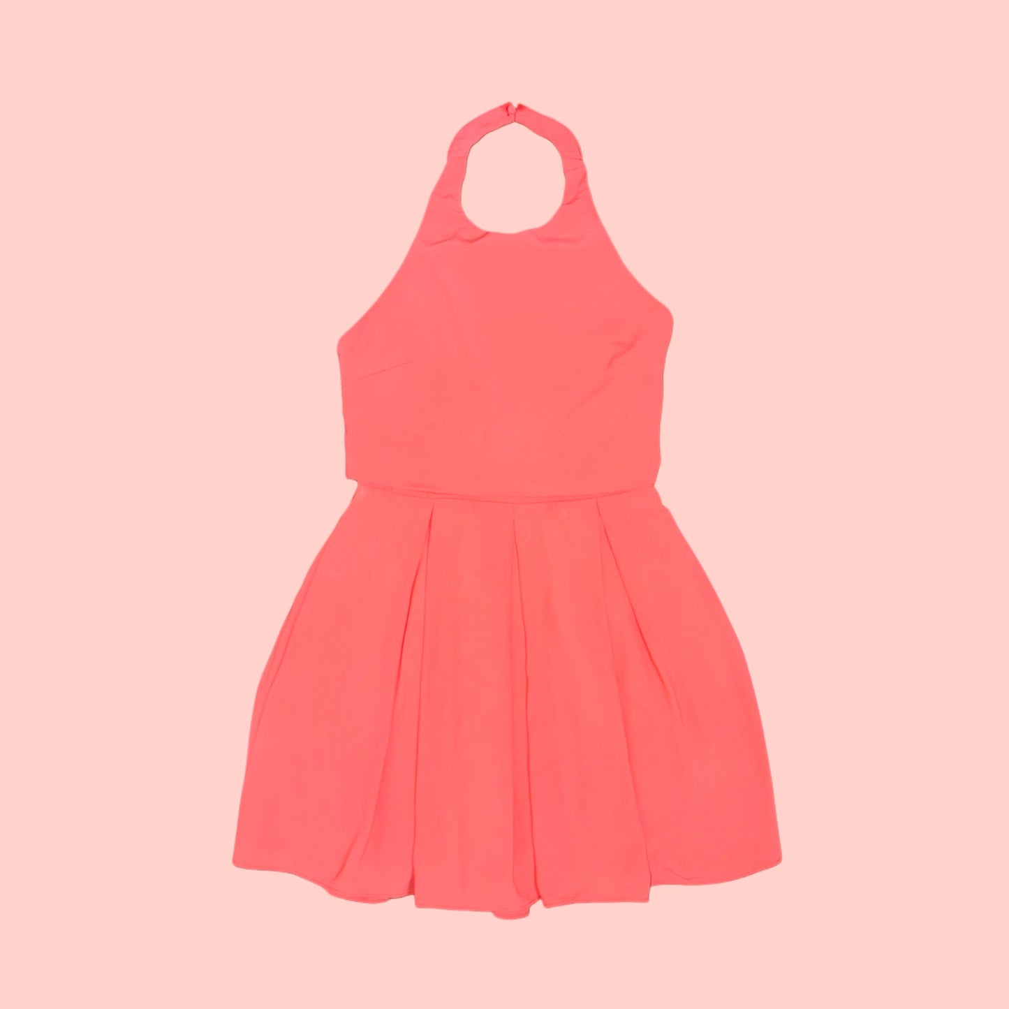 Coral Charm Fit & Flare Dress