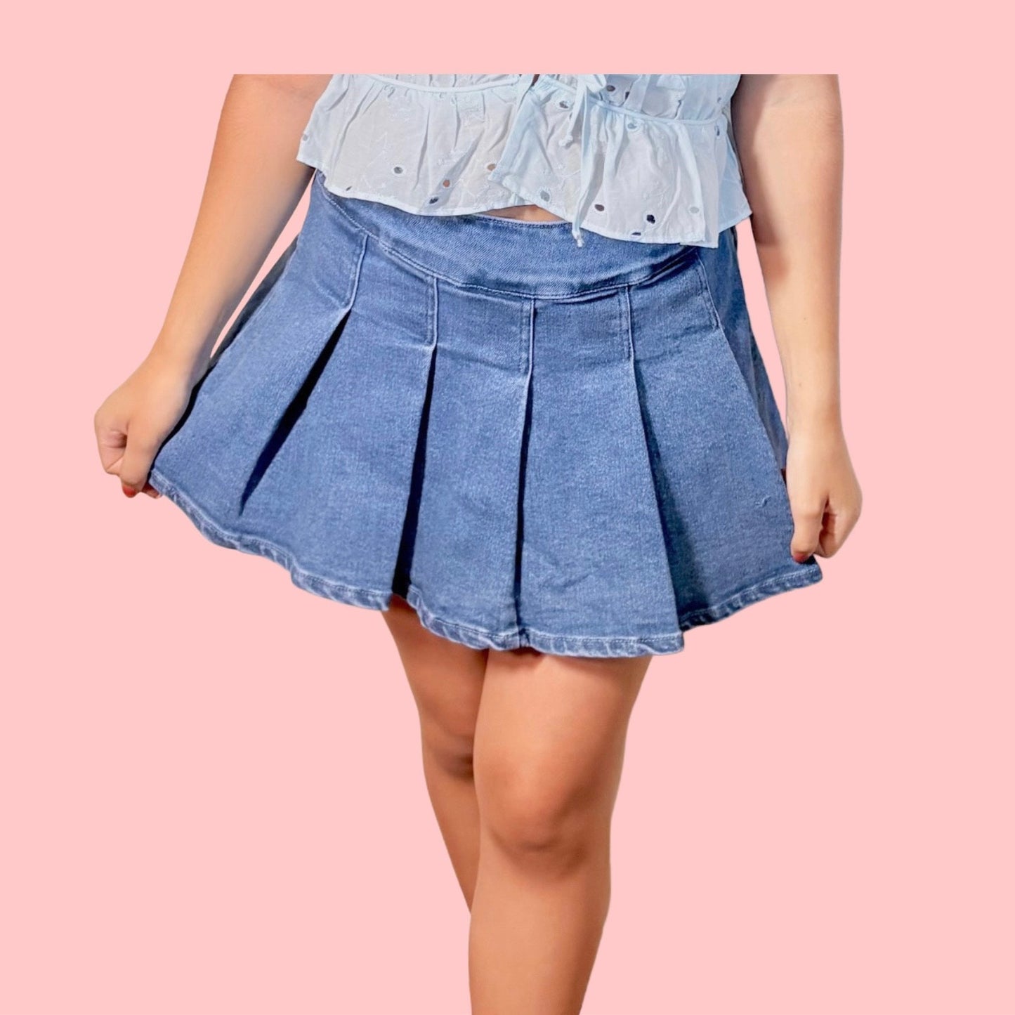 Everyday Flare Denim Skirt